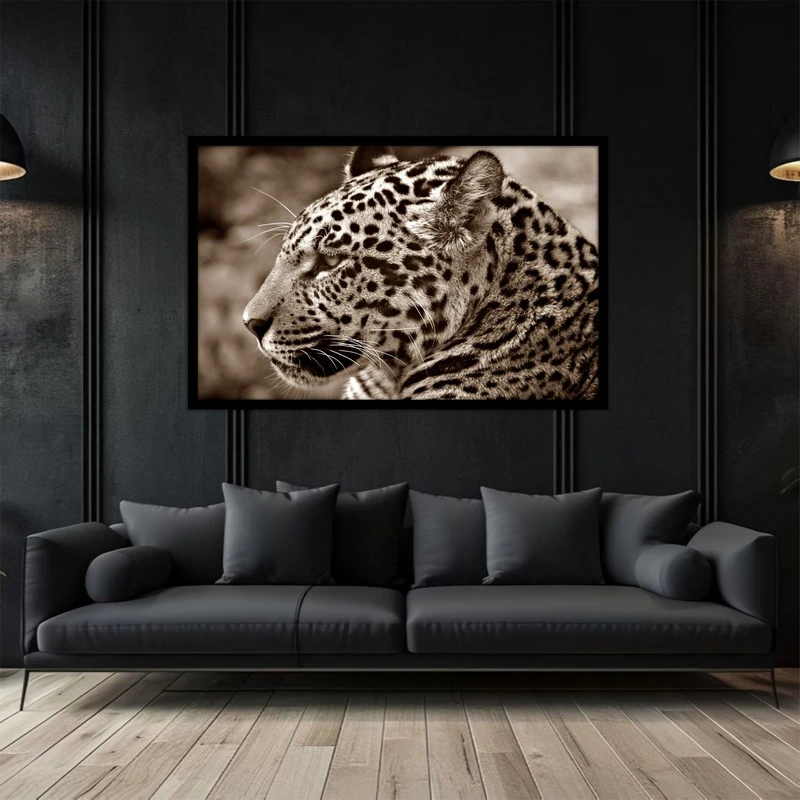 تابلو بکلیت طرح دکوراتیو حیوانات یوزپلنگ مدل  B-bu2948