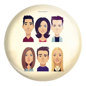 پیکسل خندالو طرح سریال فرندز Friends کد 3913 مدل بزرگ
