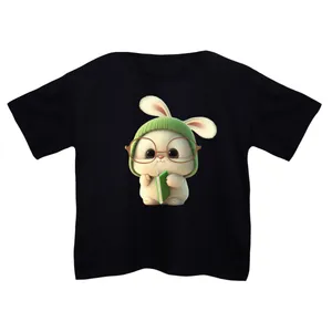 کراپ‌تی شرت آستین کوتاه زنانه مدل خرگوش