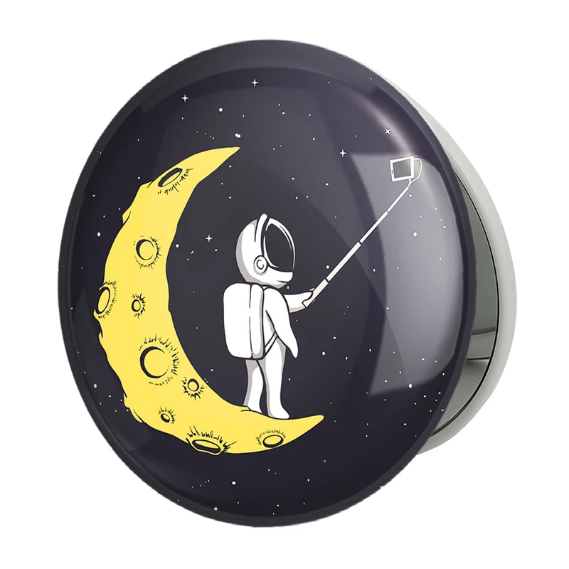 آینه جیبی خندالو طرح فضانورد مدل تاشو کد 1958 