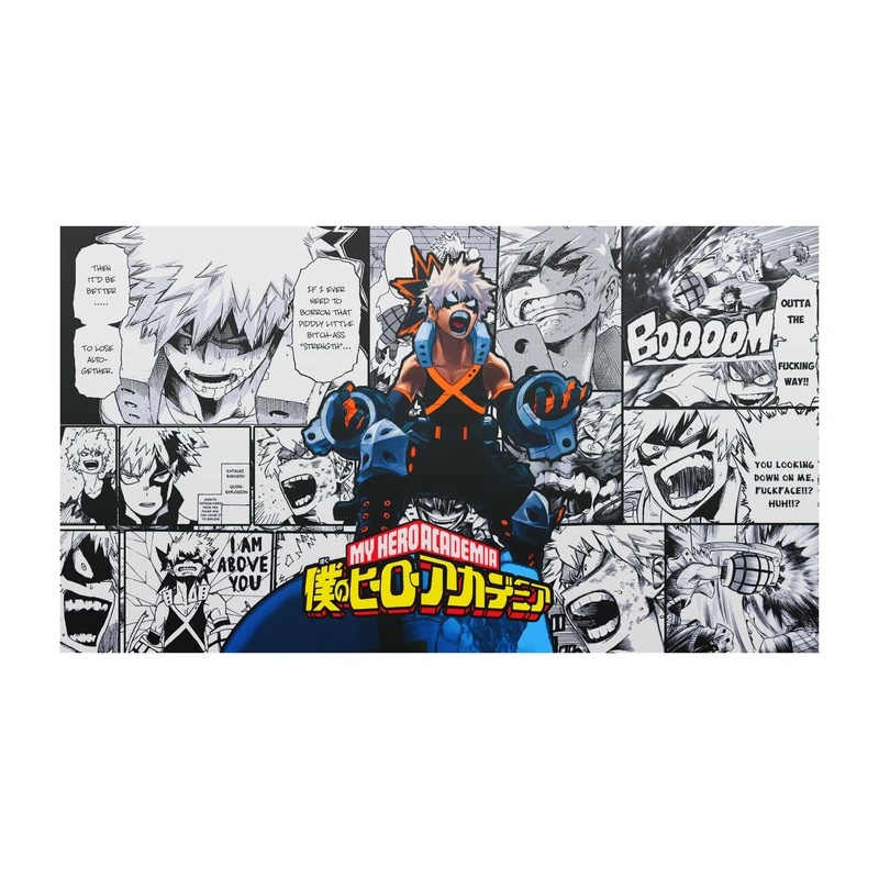 استیکر لپ تاپ و موبایل مدل انیمه طرح مدرسه قهرمانانه من کاتسوکی باکوگو My Hero Academia Katsuki Bakugo کد 3631