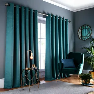 پرده تیکو دکو مدل مخمل مات هانزو شش چین سایز 225x280 سانتیمتر  