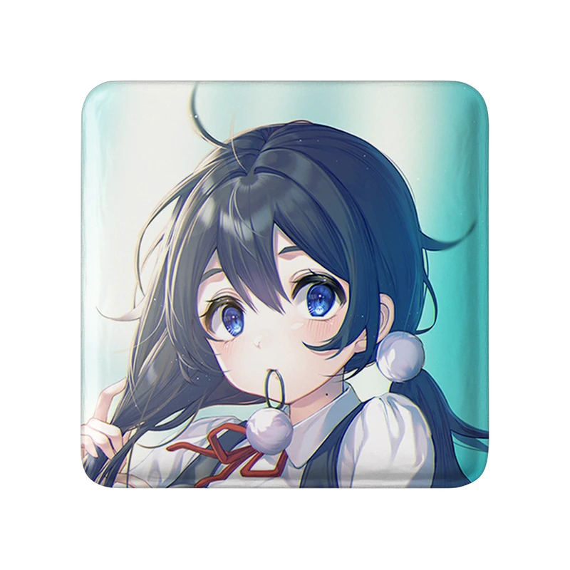 مگنت خندالو طرح کیتاشیراکاوا انیمه فروشگاه تاماکو Tamako Market  مدل مربعی کد 22470