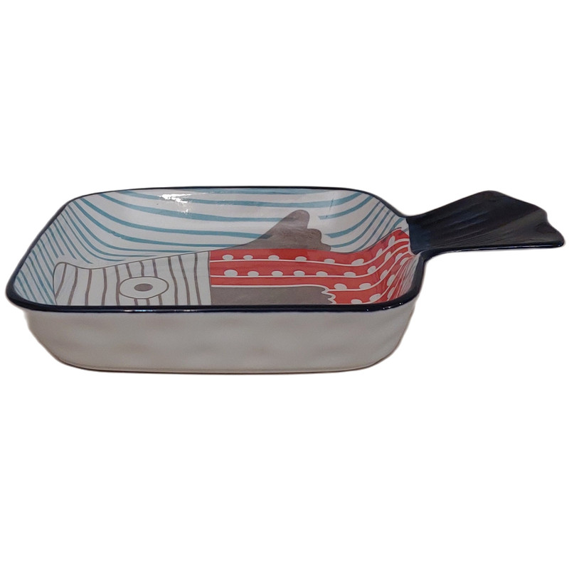 ظرف سرو مدل سرامیکی طرح ماهی