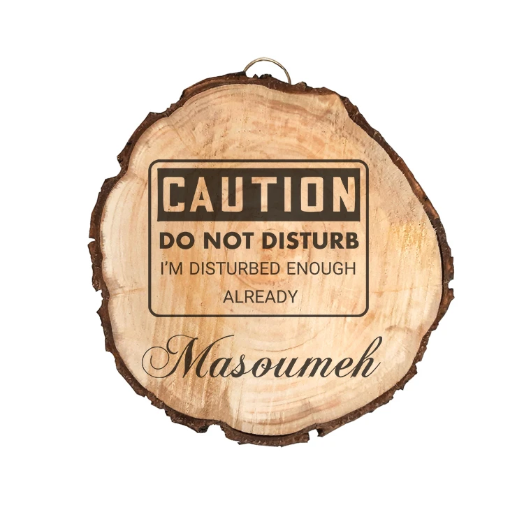 دیوار کوب چوبی مدل اسم معصومه 742653