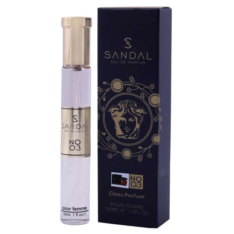 عطر جیبی زنانه صندل مدل crystal noir versace حجم 30 میلی لیتر