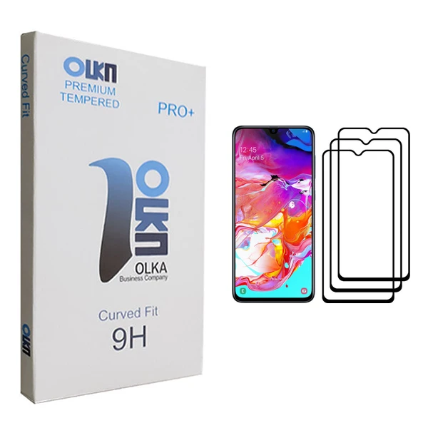 محافظ صفحه نمایش الکا مدل +PRO مناسب برای گوشی موبایل سامسونگ Galaxy A70 بسته سه عددی