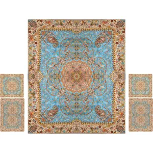 ست 5 تکه روتختی ترمه نگین خاتم طرح افشار کد 8