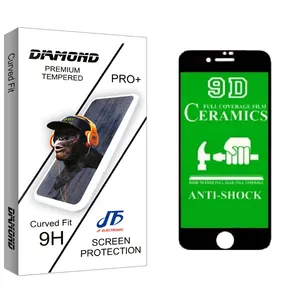 JF Diamond glass Screen Protector For Apple اپل IPHONE 6 PLUSE