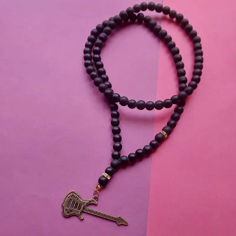 گردنبند مردانه مدل گیتار کد NC017