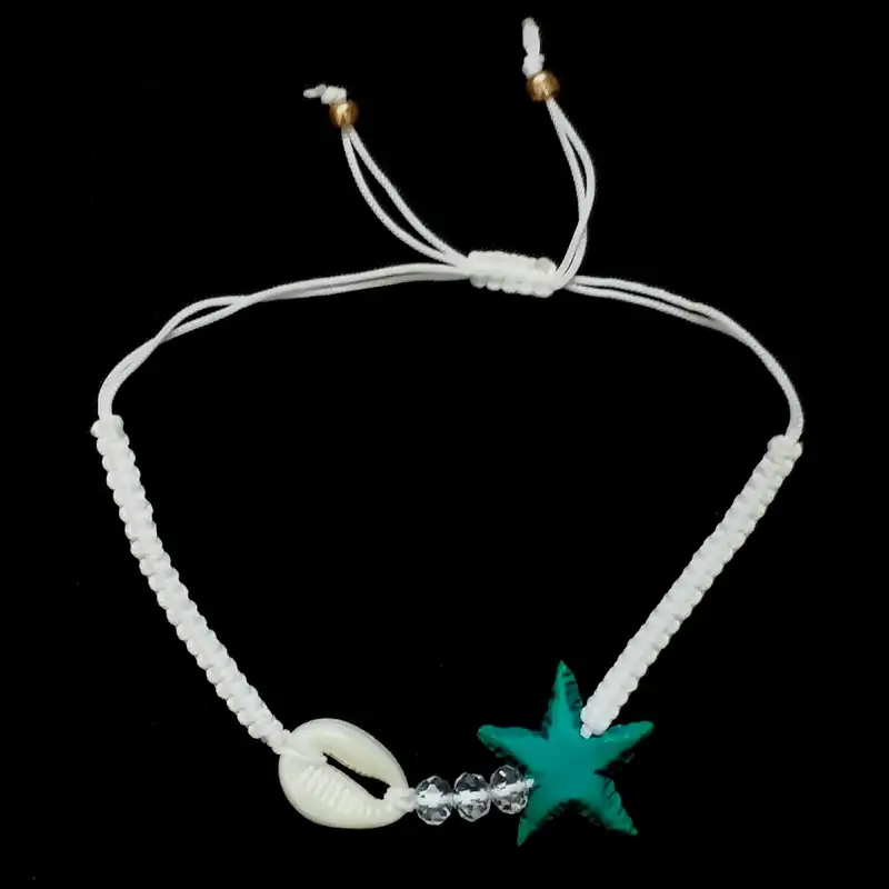 پابند زنانه مدل تابستانی صدف و ستاره دریایی کد PA133