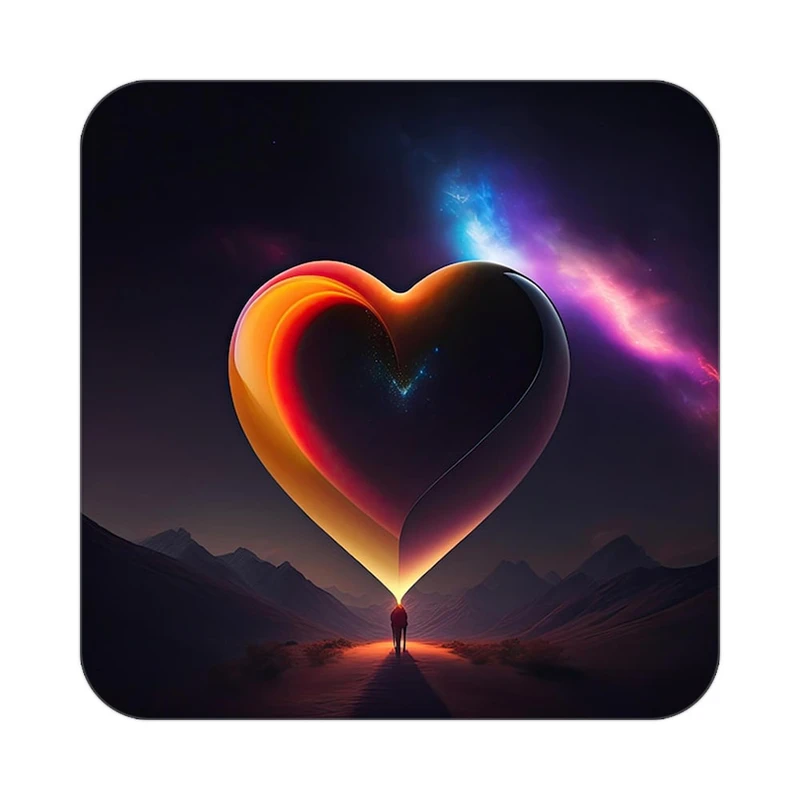 زیر لیوانی کاکتی مدل عاشقانه کد mp11834