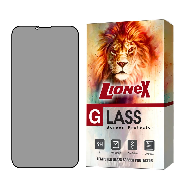 محافظ صفحه نمایش حریم شخصی لایونکس مدل FILPRVCLIN مناسب برای گوشی موبایل اپل  iPhone 13 Pro / iPhone 13 / iPhone 14
