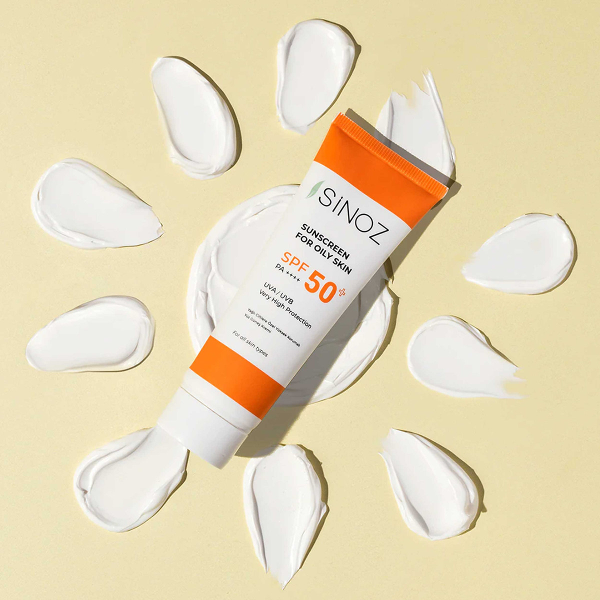 کرم ضد آفتاب بدون رنگ سینوز SPF 50 مدل پلاس مناسب پوست های چرب حجم 50 میلی لیتر کرم ضد آفتاب بدون رنگ سینوز SPF 50 مدل پلاس مناسب پوست های چرب حجم 50 میلی لیتر
