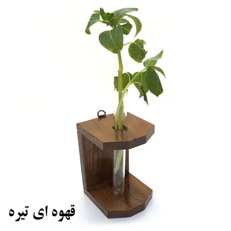 استند گلدان چوبی مدل دیواری مدل نیکا