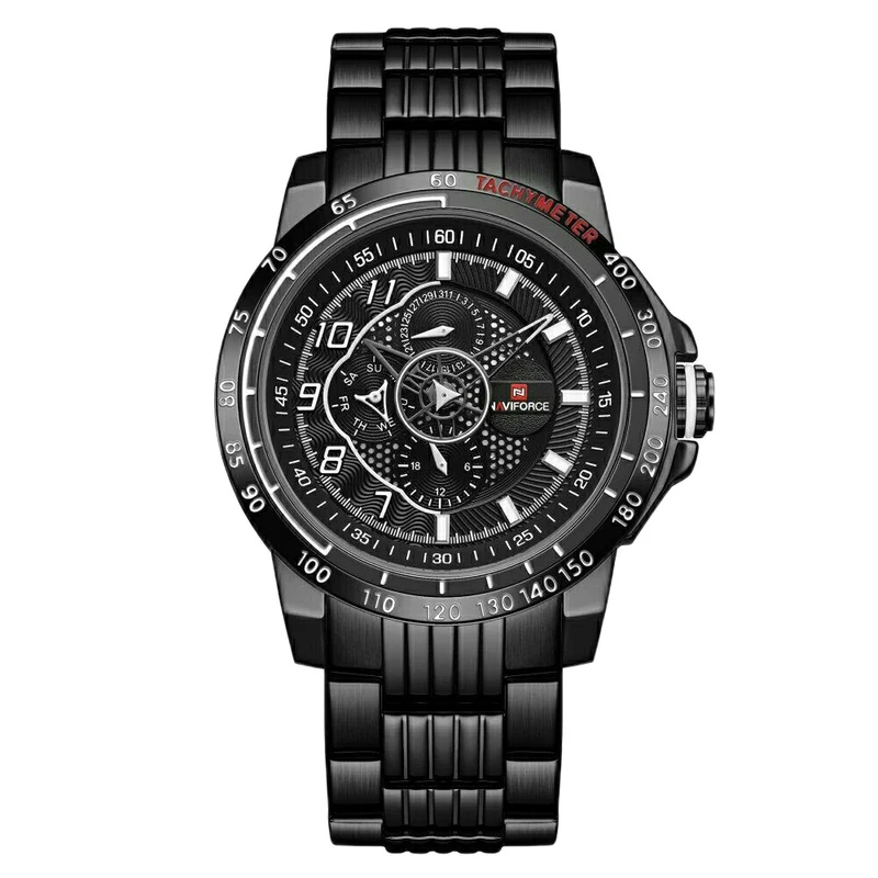 ساعت مچی عقربه‌ای کوارتز مردانه نیوی فورس مدل NF9180 B-W-B