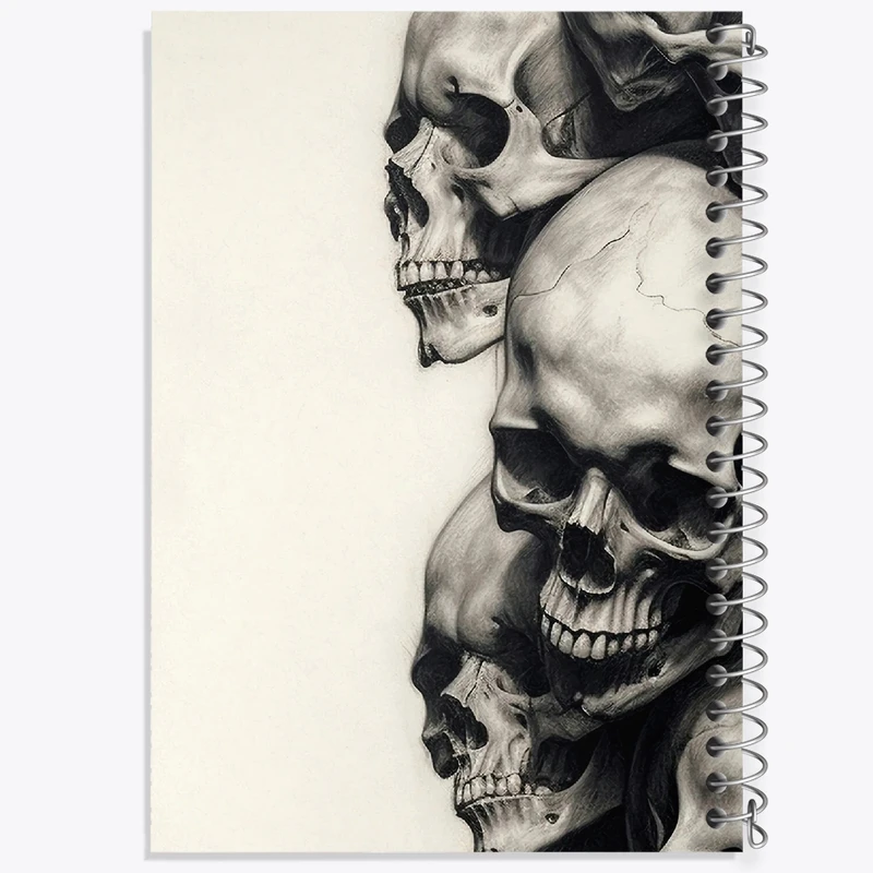 دفتر لیست خرید 50 برگ خندالو طرح اسکلت (Skeleton) کد F1413