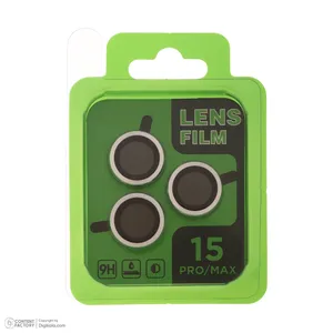 محافظ لنز دوربین فلزی مدل lens film مناسب برای گوشی موبایل اپل  iphone 15 pro max