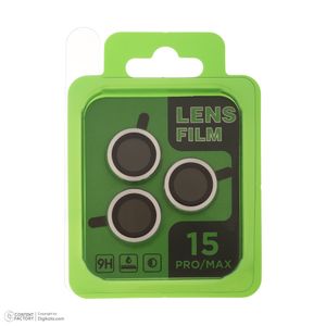 محافظ لنز دوربین فلزی مدل lens film مناسب برای گوشی موبایل اپل  iphone 15 pro max