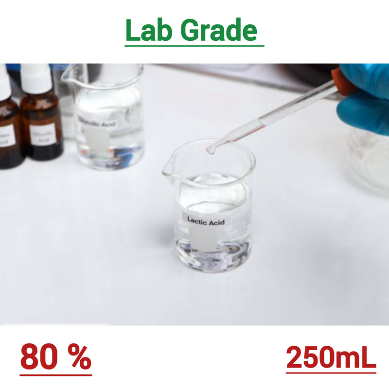 اسید لاکتیک رفرنس کمیکالز مدل ۸۰ درصد حجم ۲۵۰ میلی لیتر