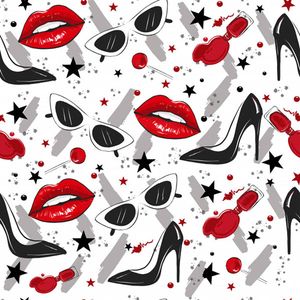 چرم مصنوعی طرح لوازم آرایش مدل FLA220822