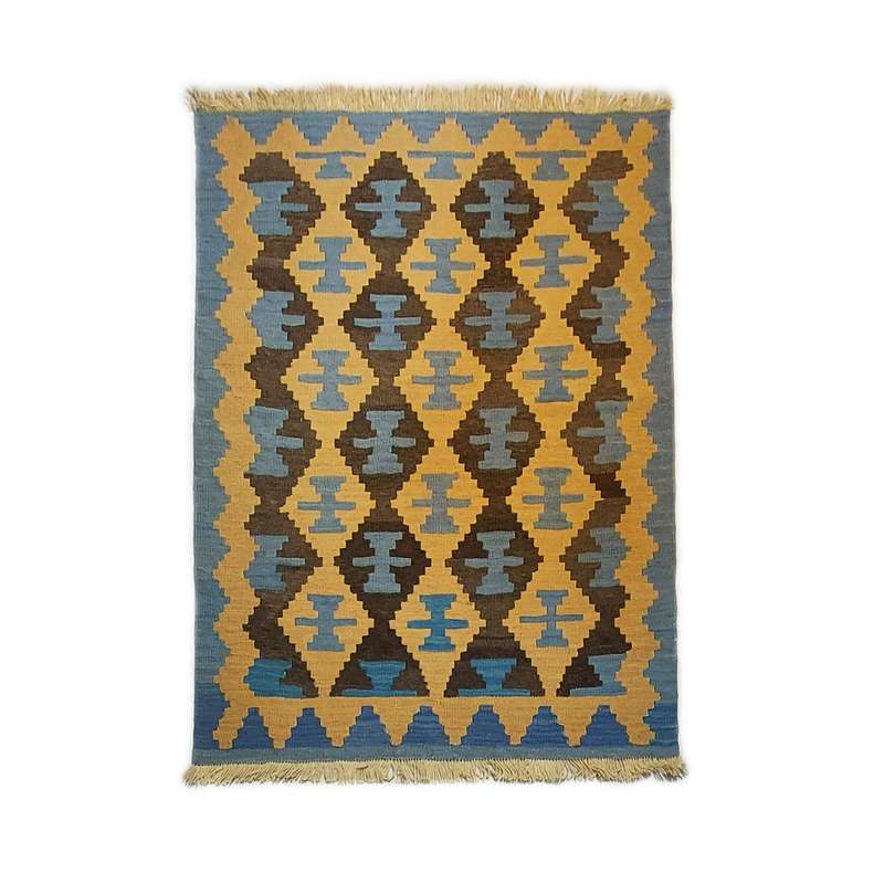 گلیم دستبافت یک ونیم متری طرح شیرازی مدرن کد 1501038