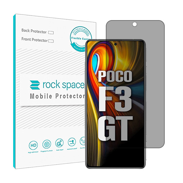 محافظ صفحه نمایش پرایوسی راک اسپیس مدل HyPRV مناسب برای گوشی موبایل شیائومی Poco F3 GT