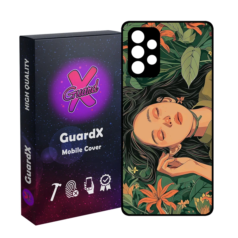 کاور گارد ایکس طرح دختر مدل 10789 مناسب برای گوشی موبایل سامسونگ Galaxy A52/A52S