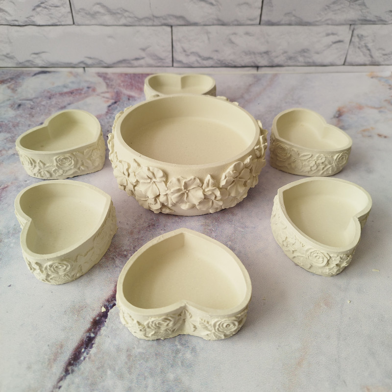 مجموعه ظروف هفت سین 7 پارچه مدل نقش نگار