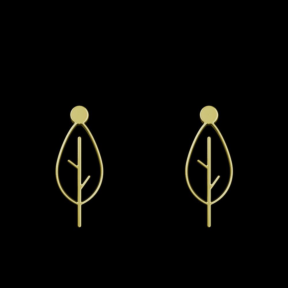 گوشواره طلا 18 عیار زنانه مدوپد مدل درخت کد GA1-15742 - - 1