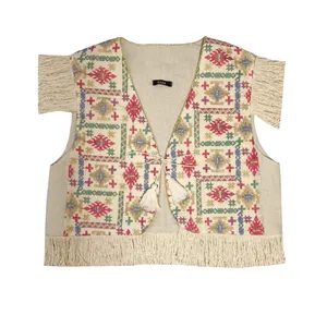 جلیقه زنانه مدل سوزندوزی ۸۸۸