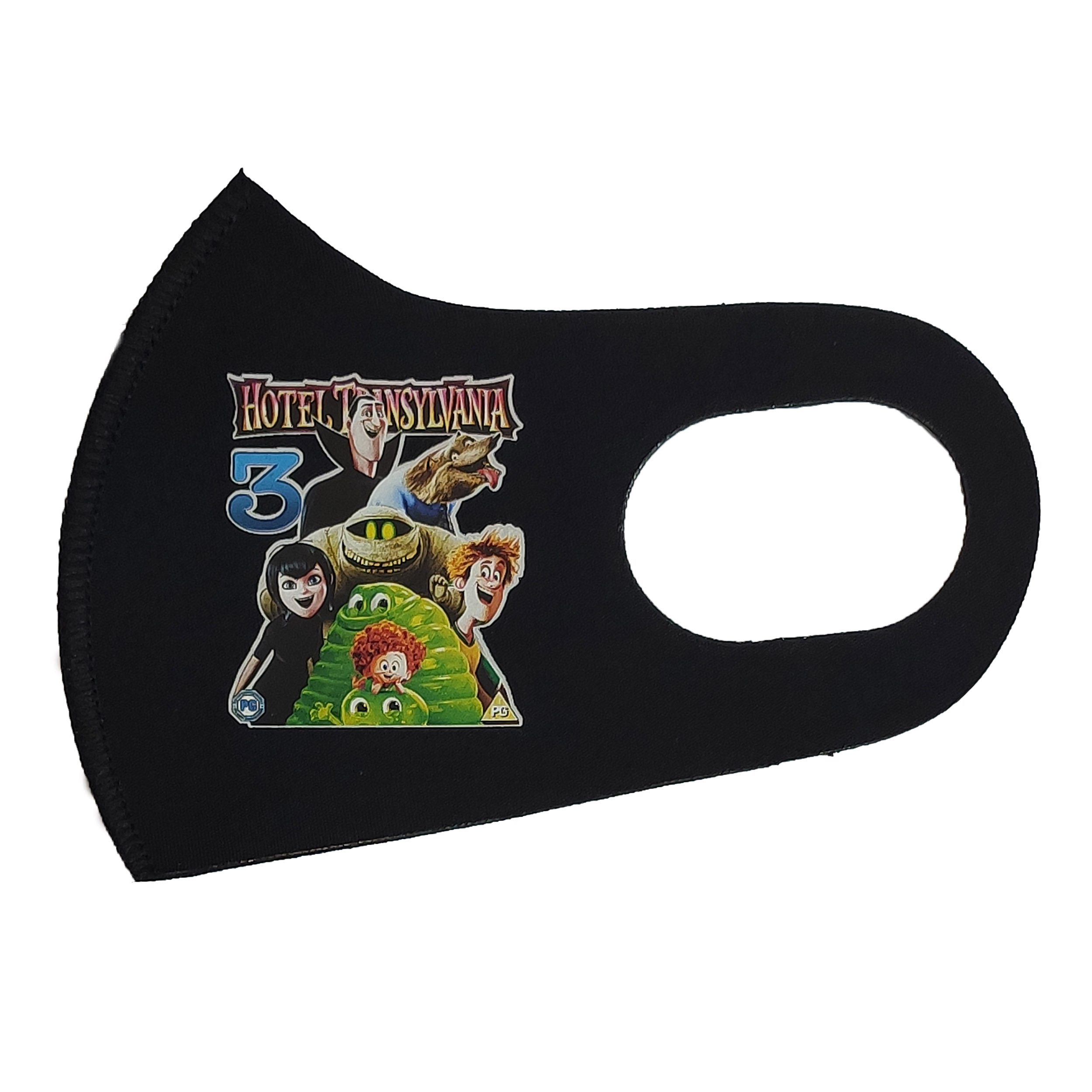 ماسک پارچه‌ای بچگانه طرح HOTEL TRANSYLVANIA رنگ مشکی