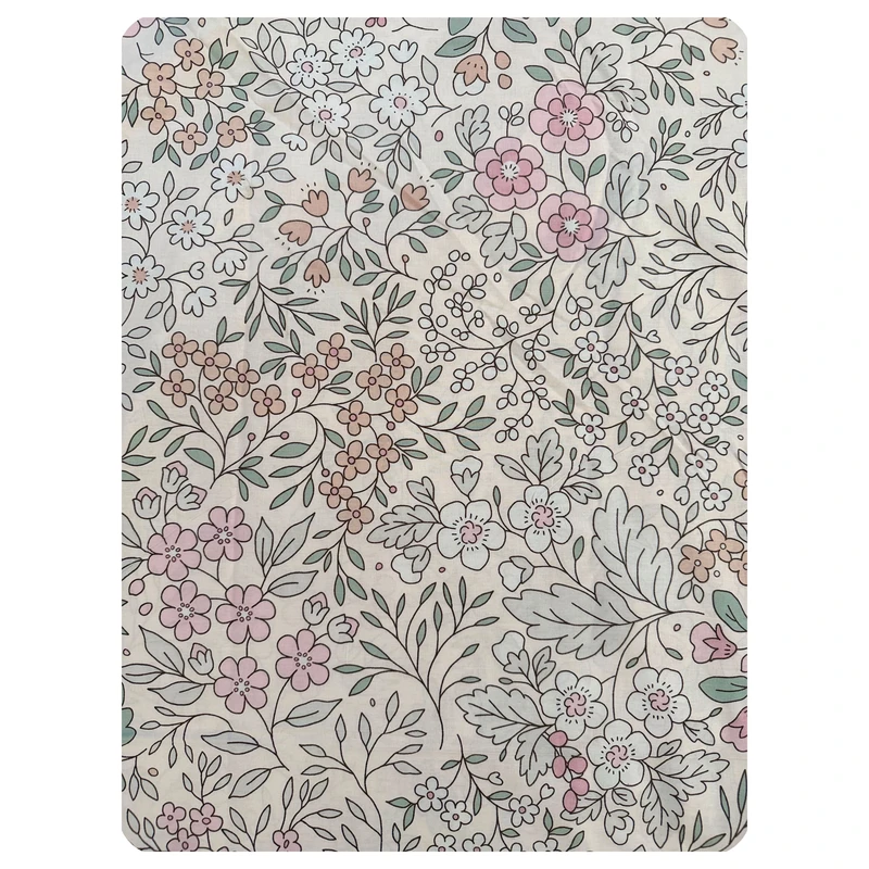 ملحفه کتان نخ پانیذ پود مدل دیبا کد P115 یک نفره سایز 235x140 سانتی‌متر