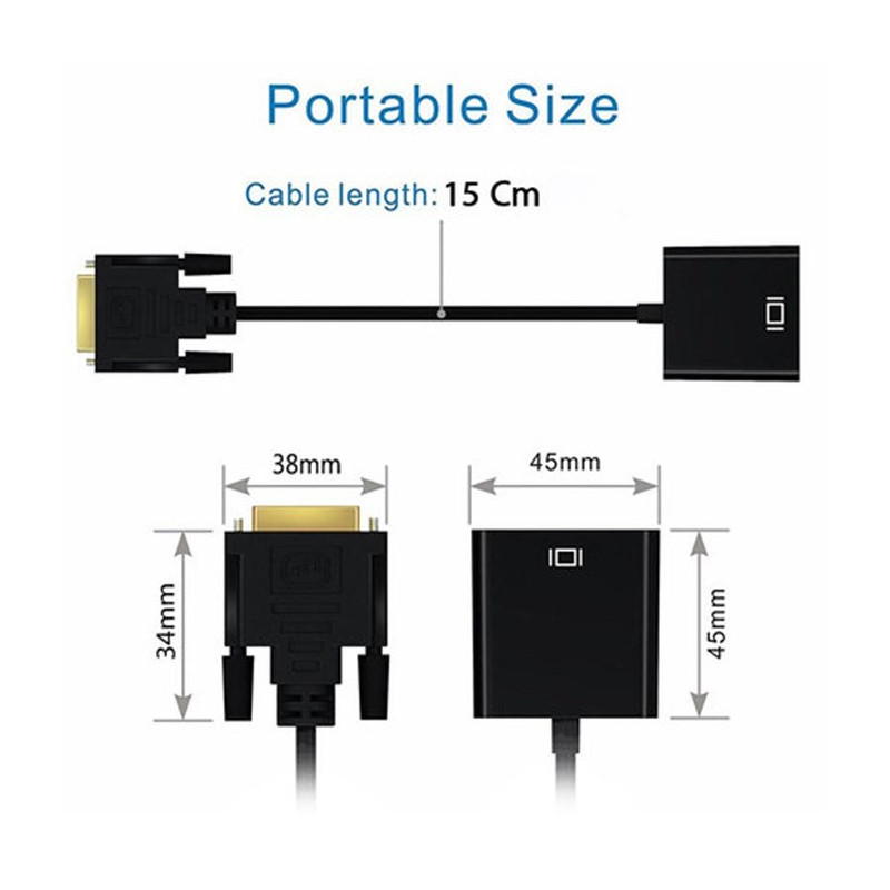 مبدل DVI به VGA مدل Active