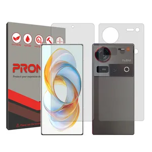 Promate Resistant model transparent screen protector suitable for ZTE nubia Z70 Ultra mobile phone along with the back protector