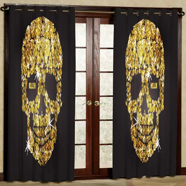 پرده مدل مخمل پانچی کد 6753 سایز 280x140 سانتی متر