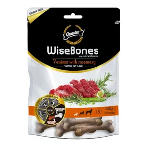 تشویقی سگ گناولرز مدل استخوان ژلاتینی سگ طعم گوشت گوزن وزن 200 گرم