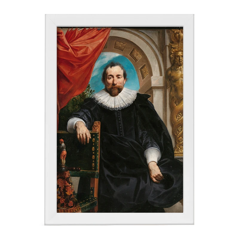 تابلو خندالو مدل پرتره روژه لو ویتر اثر جیکوب جردن کد F12395