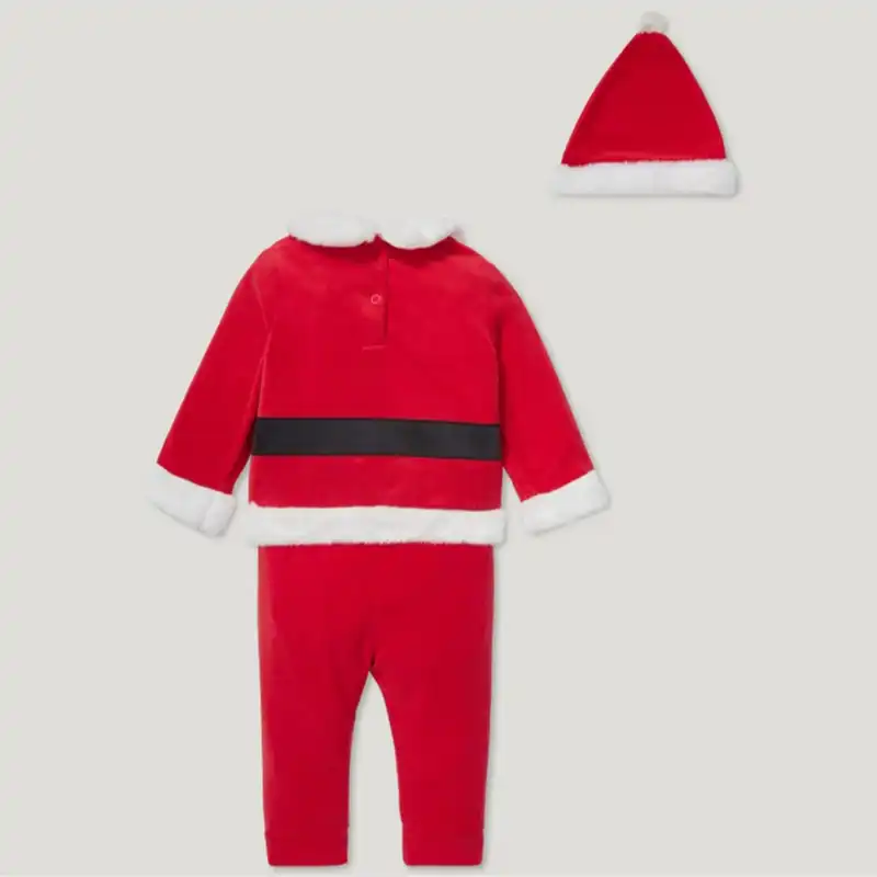 ست 3 تکه لباس نوزادی سی اند ای مدل wi451 بابا نوئل