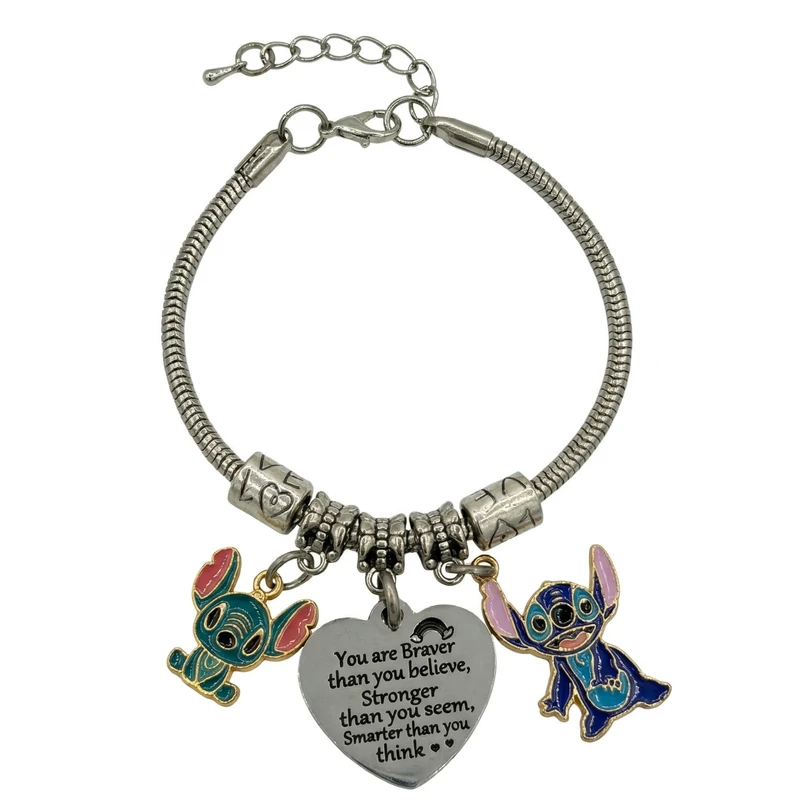 دستبند زنجیری زنانه مدل پاندورا دبل استیچ 