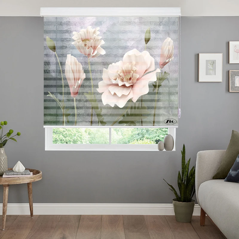 پرده زبرا زیو مدل 3D-1064 سایز 150x150 سانتی متر