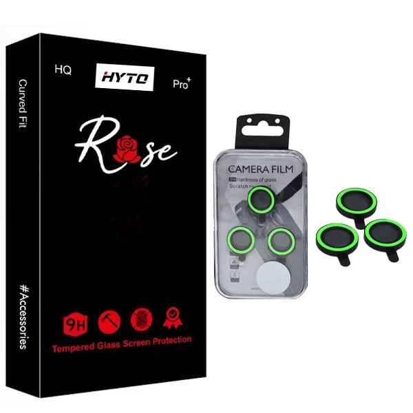 محافظ لنز دوربین هیتو مدل Rose  Black Light مناسب برای گوشی موبایل اپل iPhone 13 Pro / 13 Pro Max