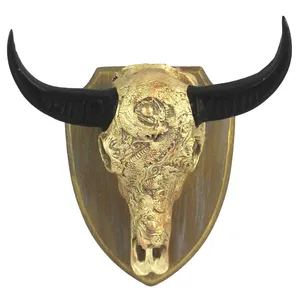 دیوارکوب طرح استخوان جمجمه گاو میش