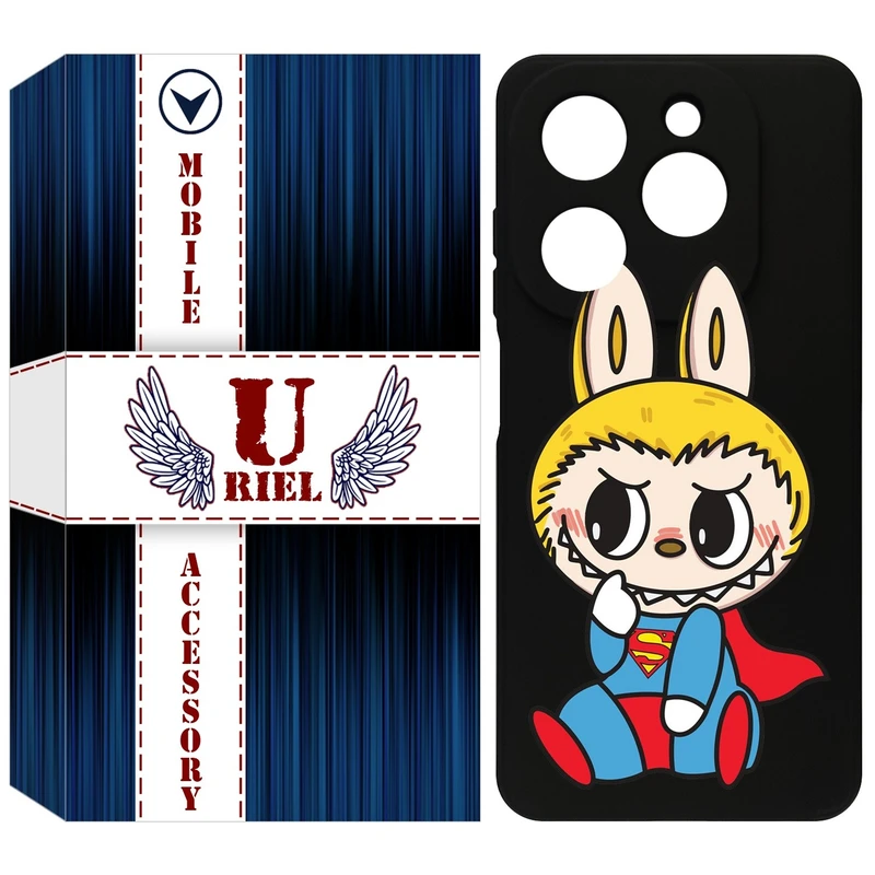 کاور یوریل مدل KSH کد 147 طرح عروسک لبوبو مناسب برای گوشی موبایل تکنو Spark 20 / Spark Go 2024