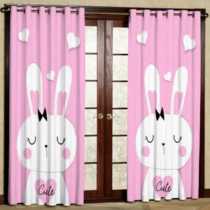 پرده مدل خرگوش هازان پانچی کد 4326 سایز 140x200 سانتی متر