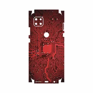 MAHOOT Red Printed Circuit Board-FullSkin Cover Sticker for Motorola MOTO G 5G