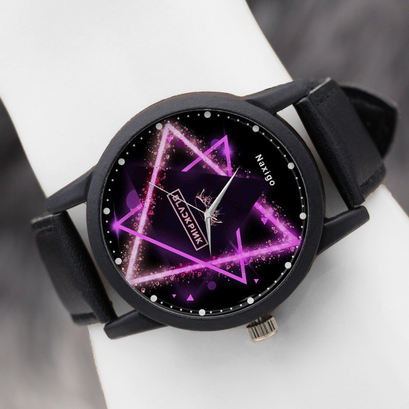 ساعت مچی عقربه ای ناکسیگو مدل شخصیت های بلک پینک کد LF14361