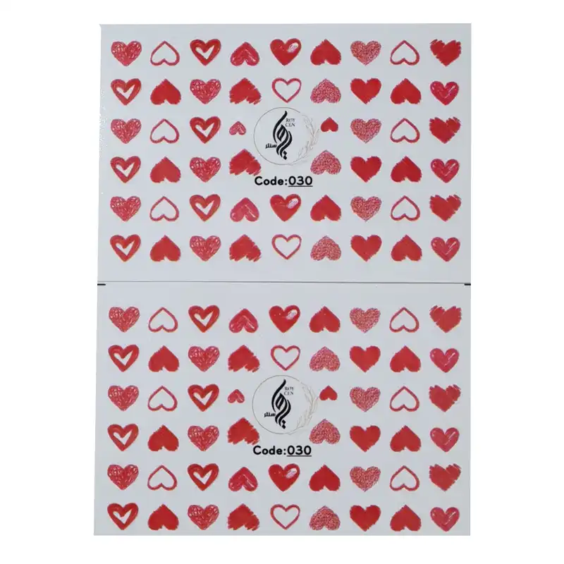 برچسب لنز ناخن رویاسنتر مدل 030 مجموعه 2 عددی