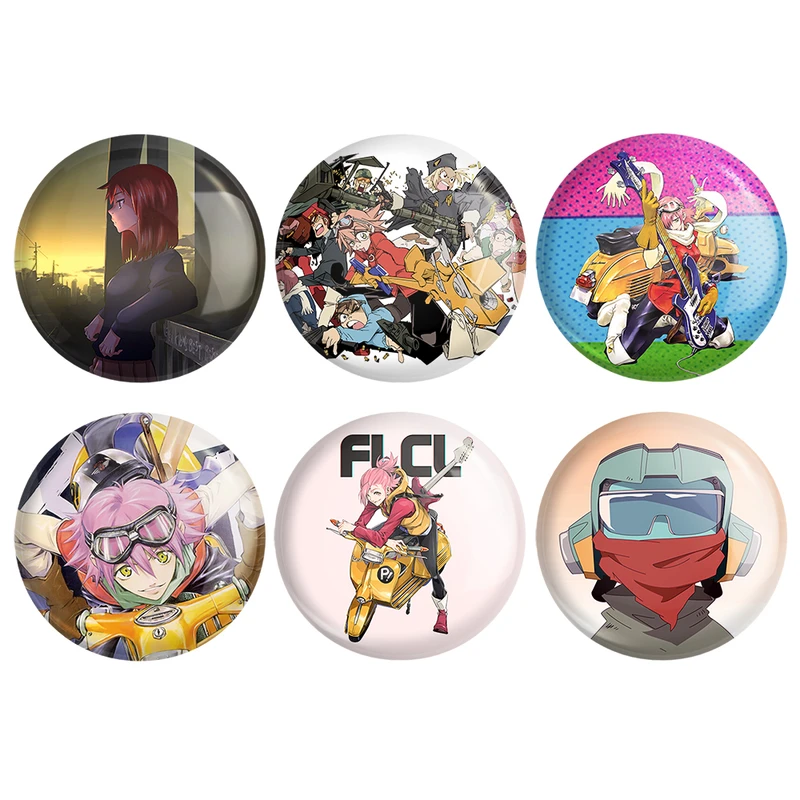 مگنت خندالو طرح انیمه فولی کولی Fooly Cooly کد 1464B مجموعه 6 عددی