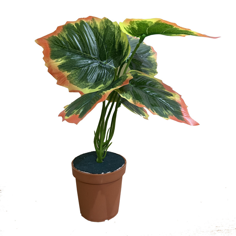 گلدان به همراه گل مصنوعی مدل rainblow fall1